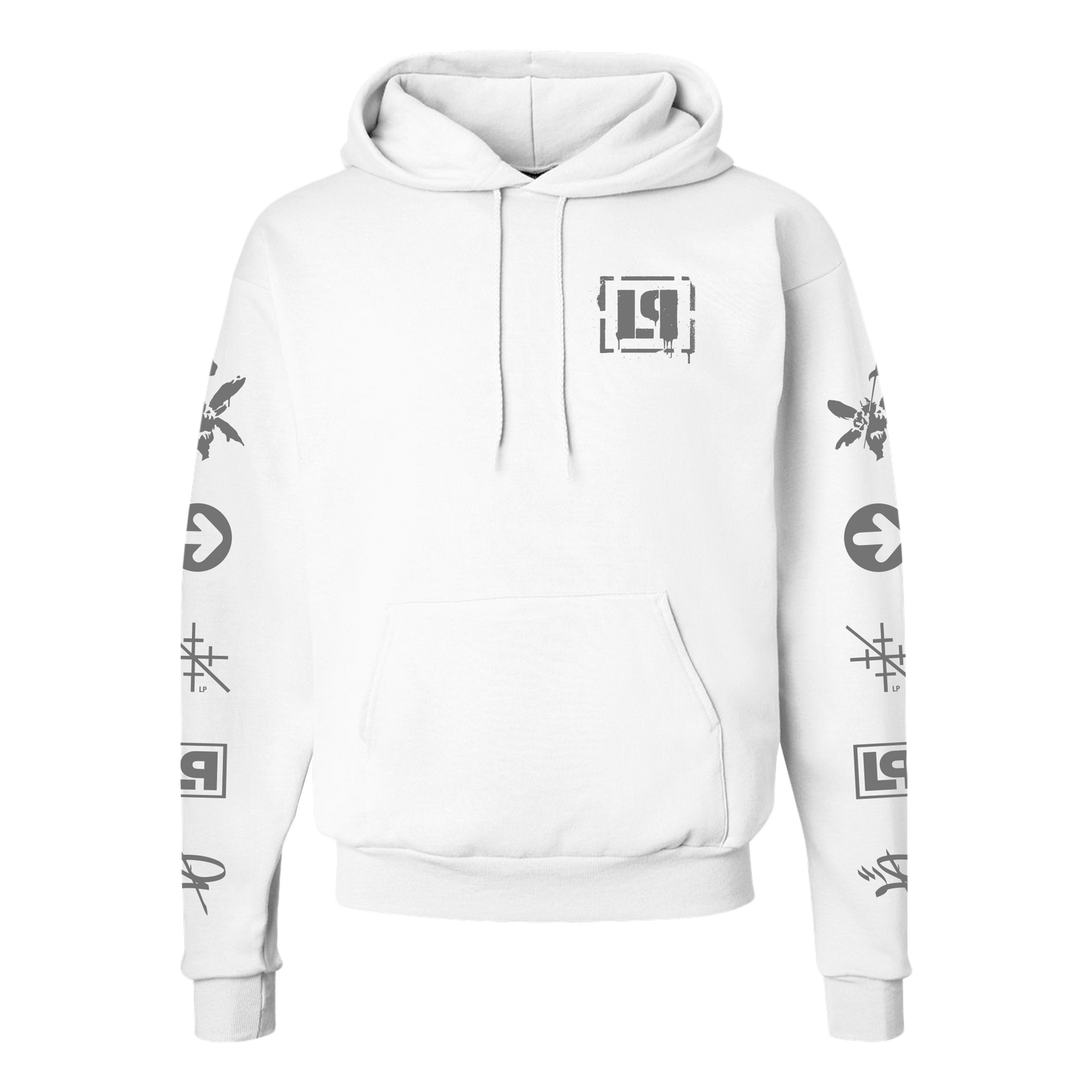 LP Icons White Pullover Hoodie