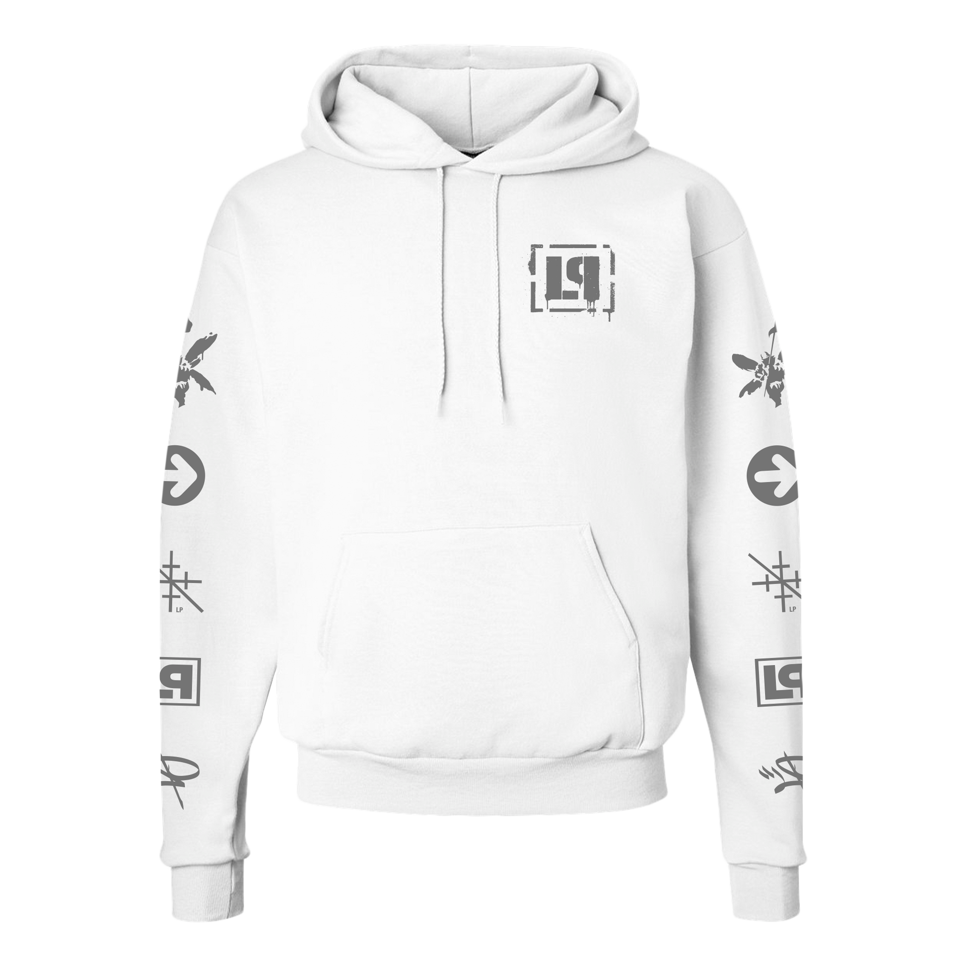 LP Icons White Pullover Hoodie – Linkin Park Store