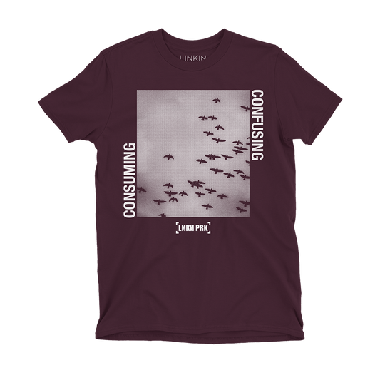 LP Consuming Confusing Maroon Tee