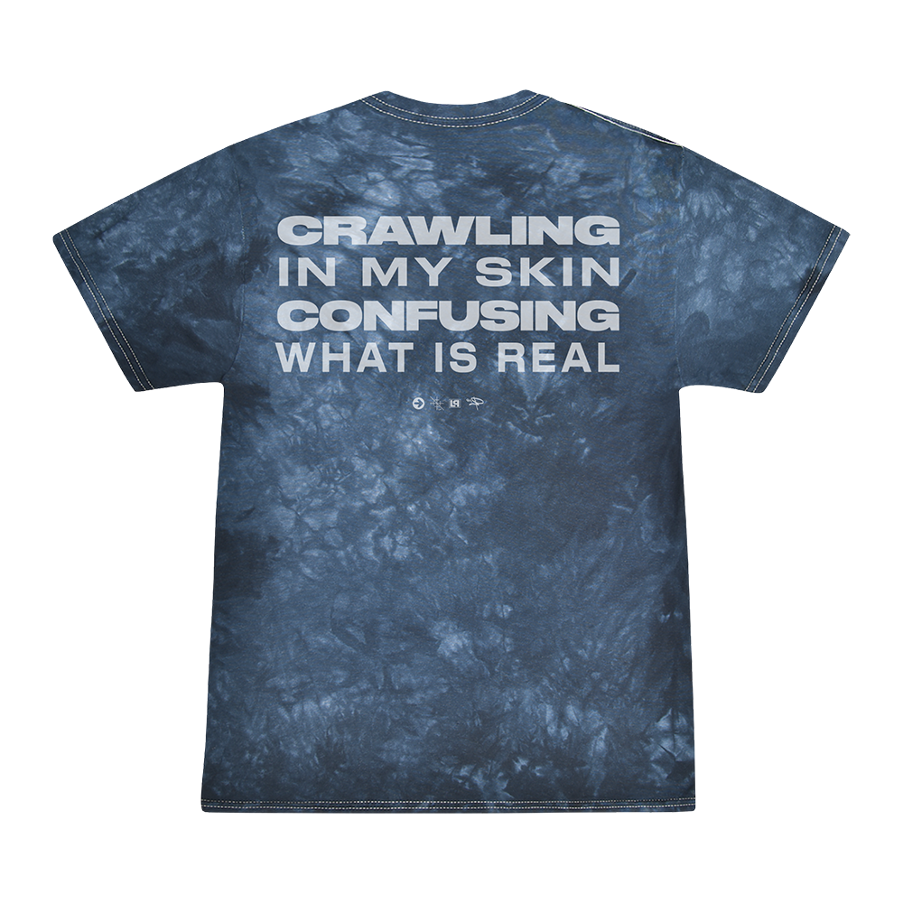 Crawling In My Skin Navy Washed Tee