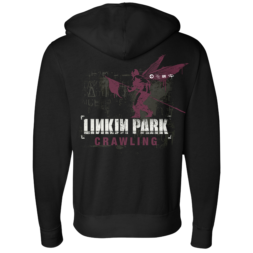 LP Crawling Side Street Soldier Zip Hoodie | Linkin Park Sale