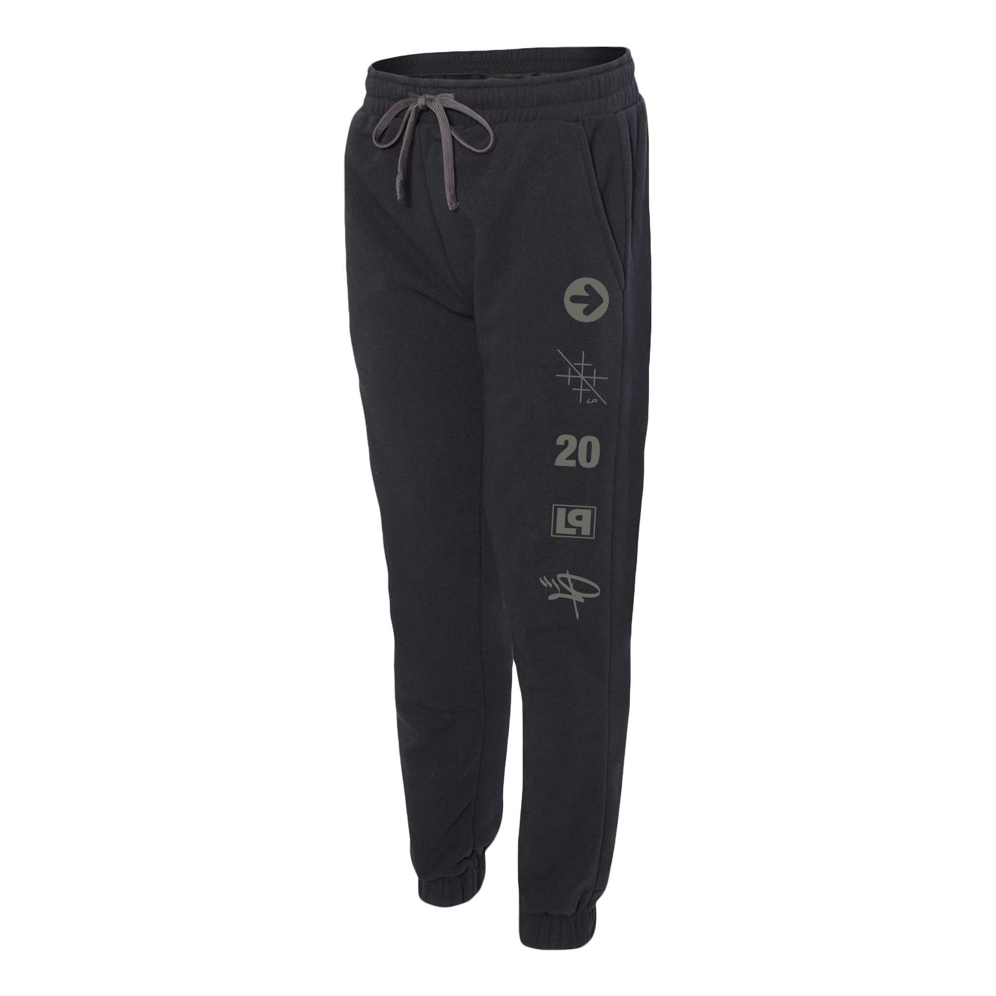 LP 20 Logo Black Joggers | HYBRID THEORY 20TH ANNIVERSARY | Linkin