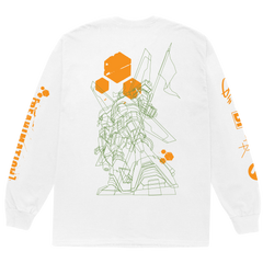 Reanimation Robot Sketch White Long Sleeve