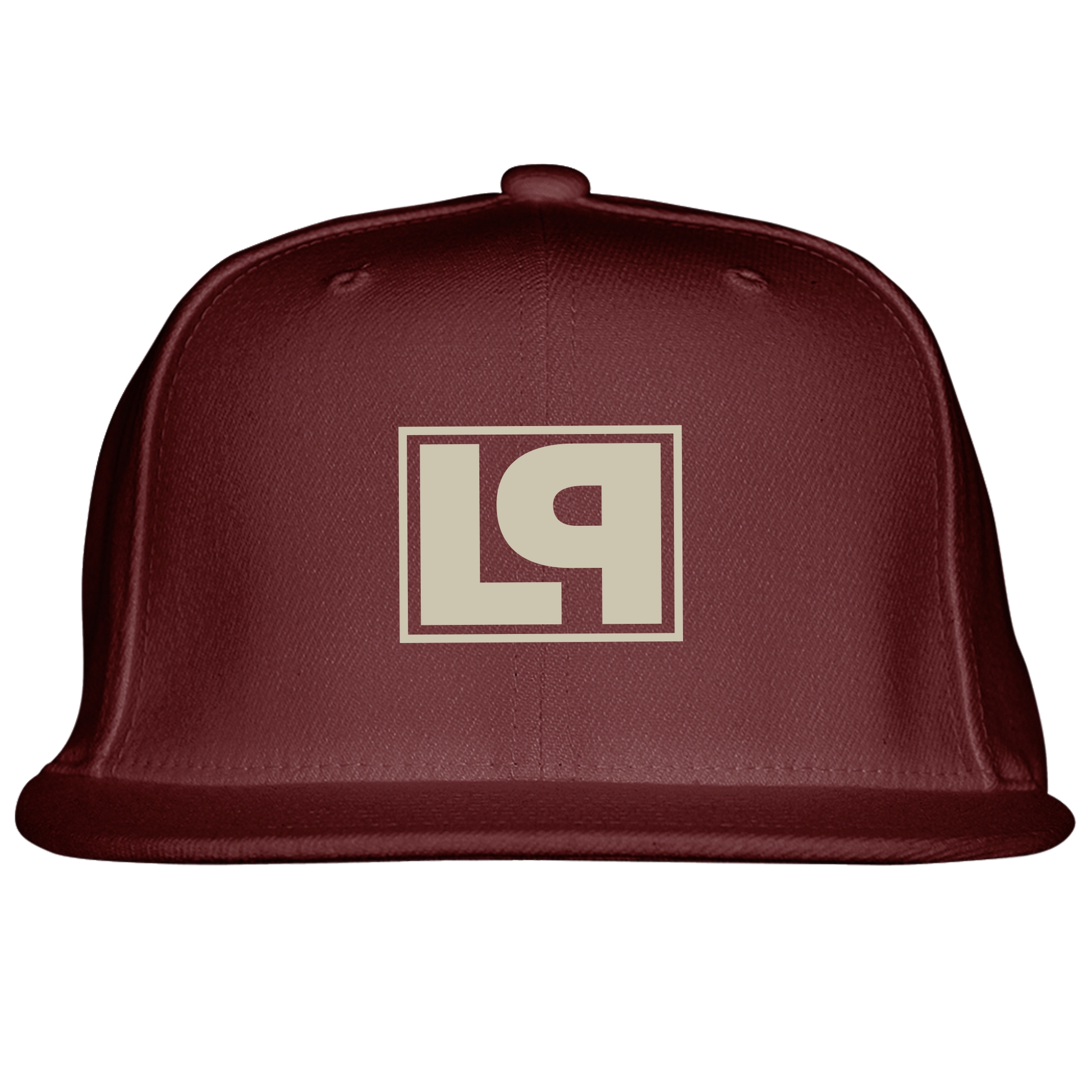 LP Box Logo Maroon Snapback Hat
