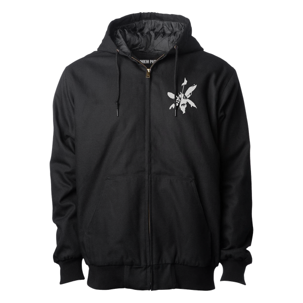 LP Classic Spray Lined Black Work Hoodie Front