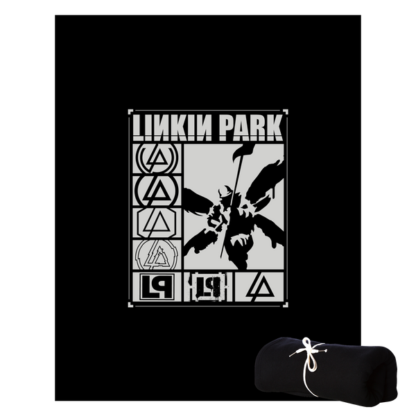 LP Logo Fleece Black Blanket