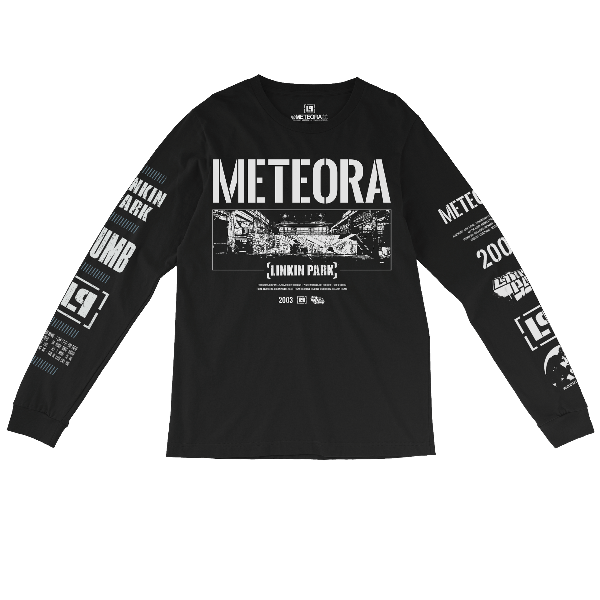 Meteora Wall Art Black Long Sleeve – Linkin Park Store Meteora Wall Art Black Long Sleeve – Linkin Park Store